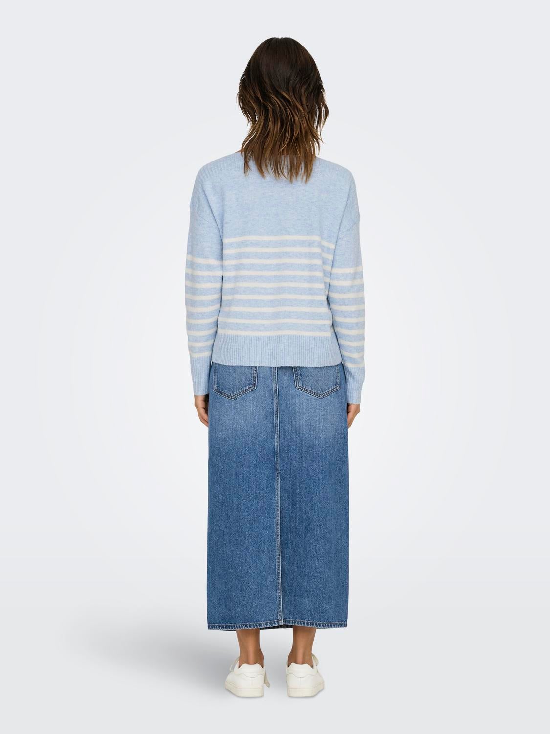 ONLGLORY Strickpullover Soft Chambray