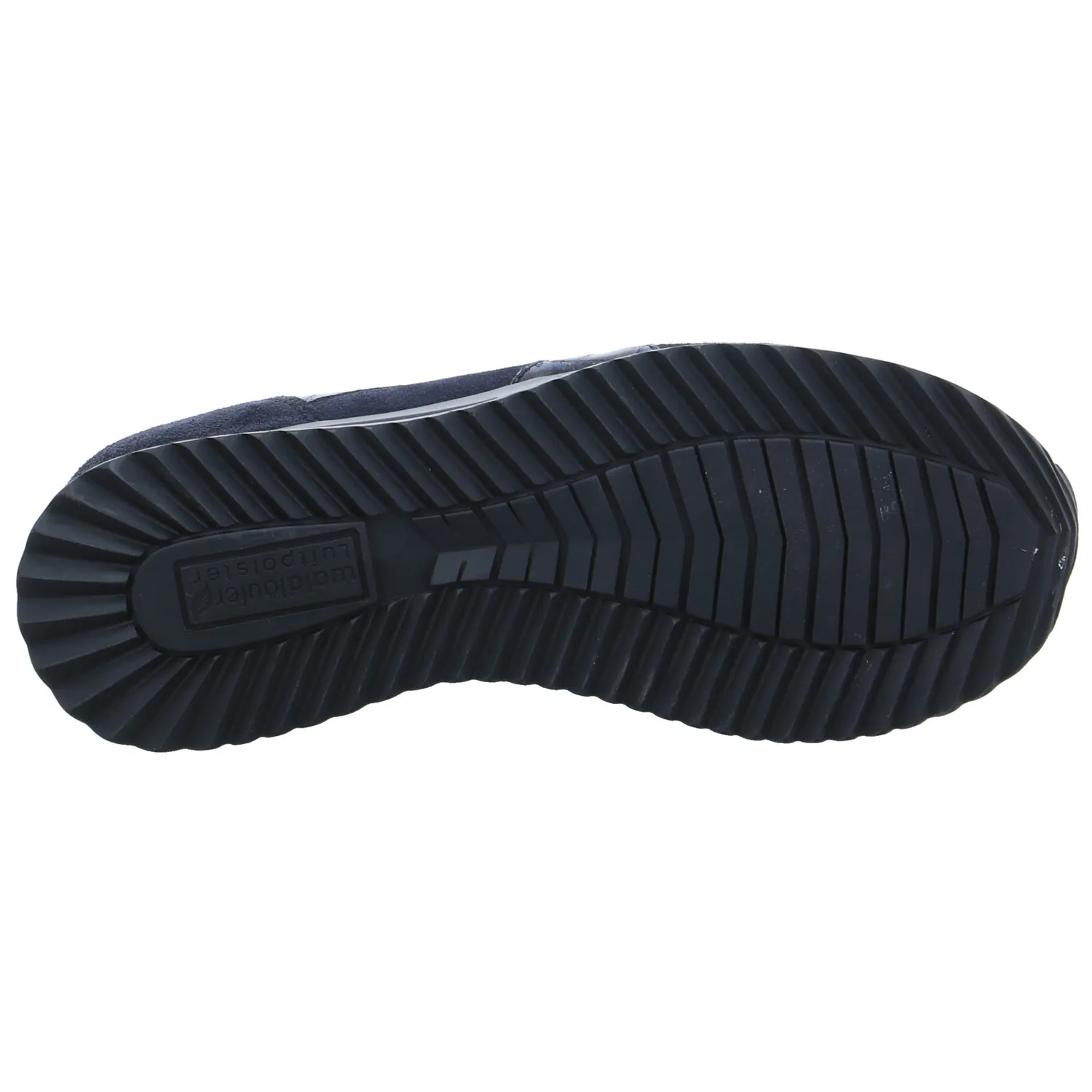 WALDLÄUFER Comfort-Schnürer Blau Leder  mit Wechselfussbett