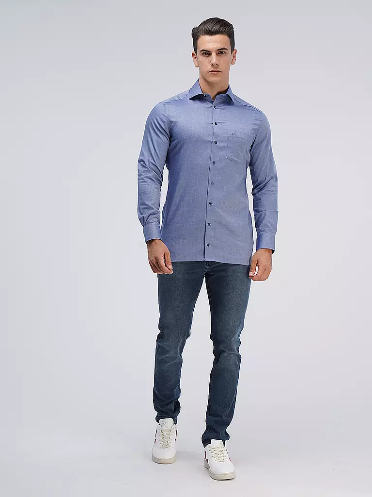 OLYMP Hemd Modern Fit blau