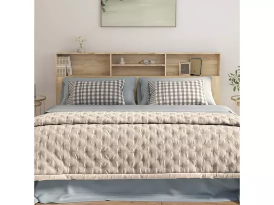 Armoire de tête de lit Chêne sonoma 200x19x103,5 cm
