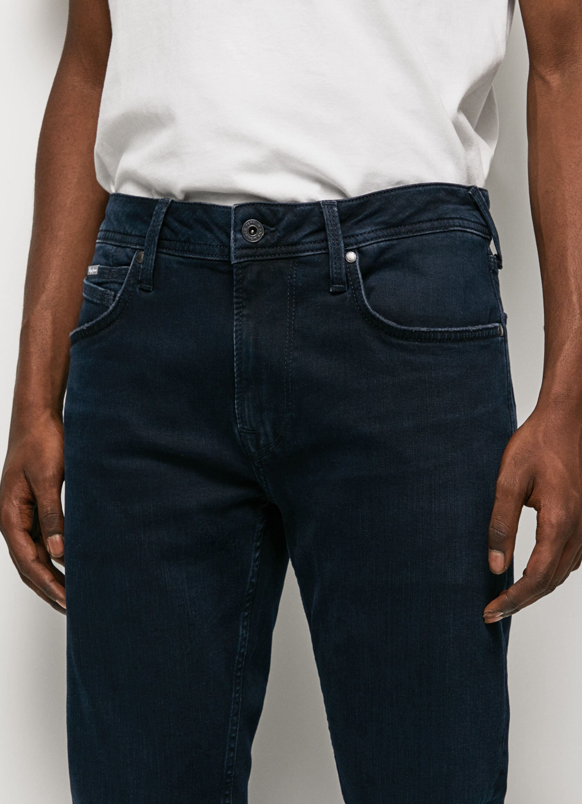 Calça jeans Hatch Regular Slim de cintura média - jeans