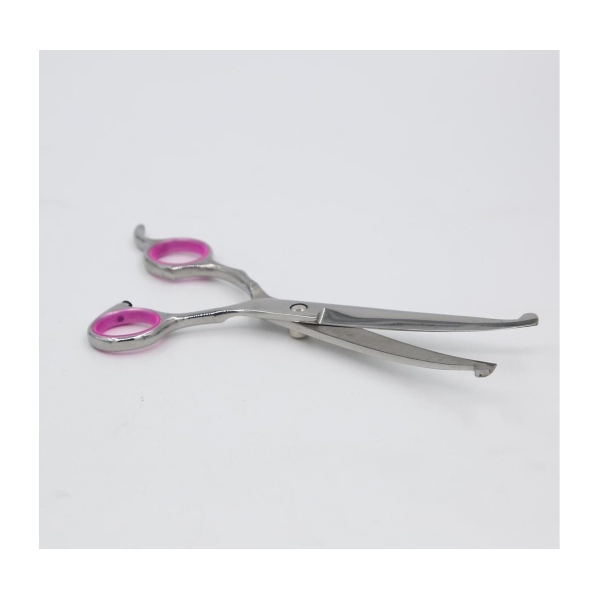 Hundesaks bøyd 19 cm Sølv/Rosa