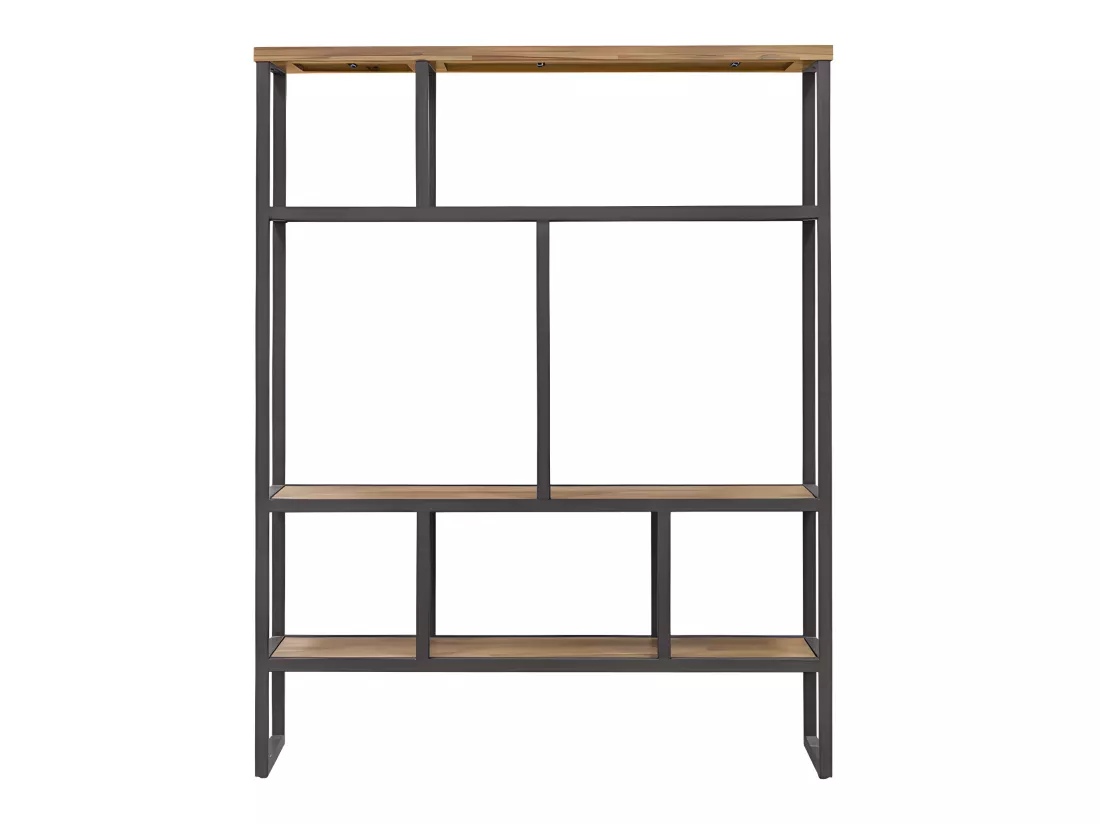 Étagère destructurée L.110 cm en bois et métal effet vieilli - MAYBEL