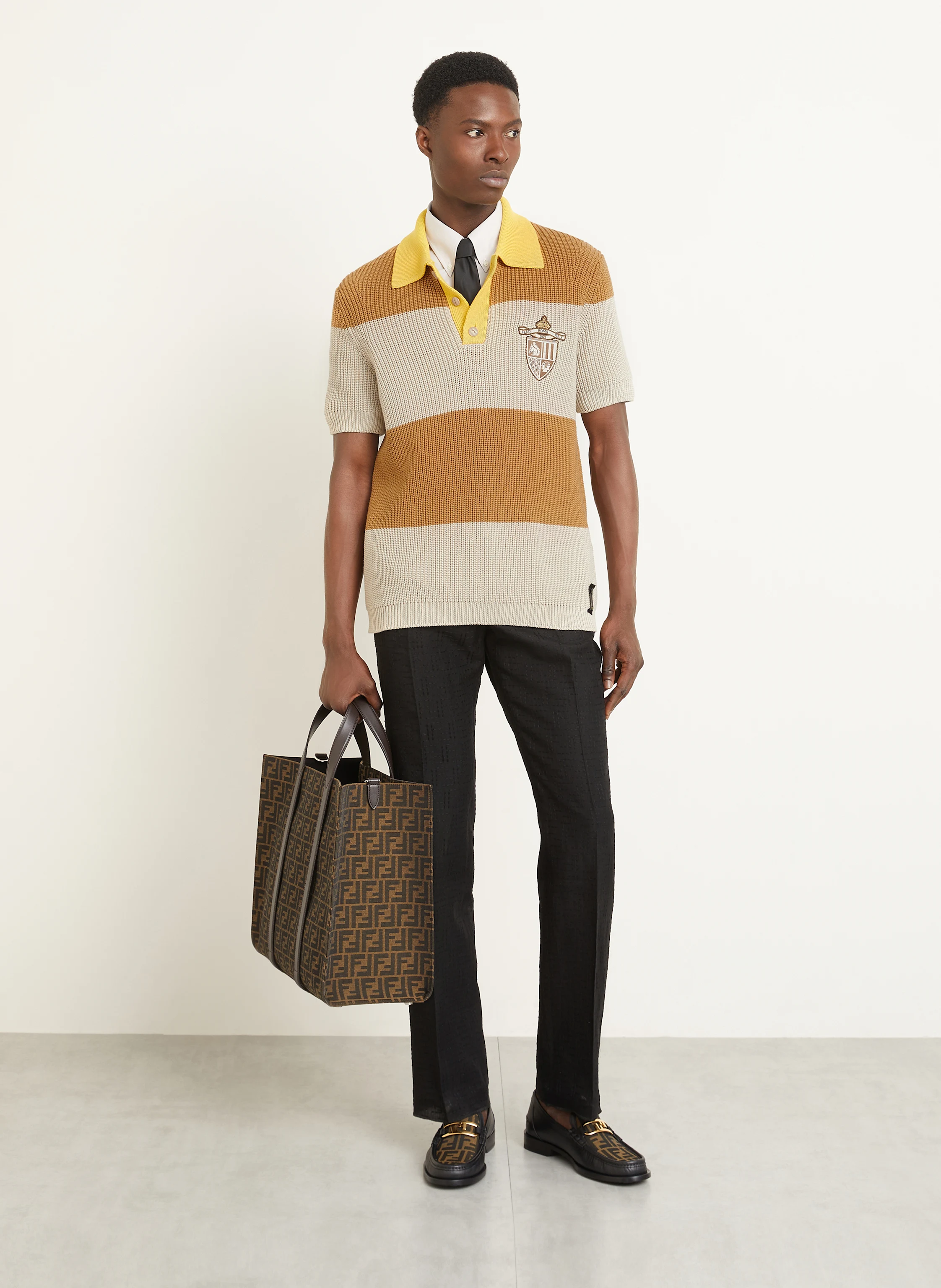 FENDI Strick-Poloshirt