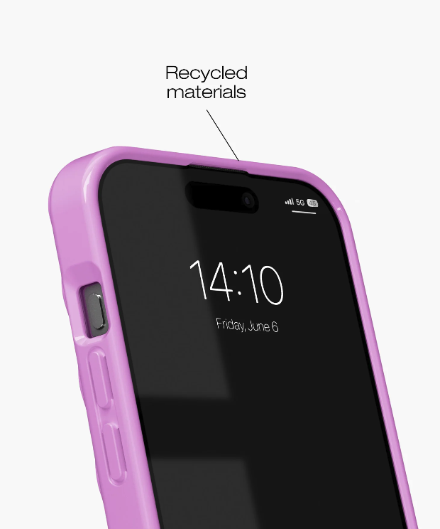 iPhone 16 MagSafe Hardcase Hülle Frame Case Recycled (IDFRCMS-I2461-51) - Transparent / Pink