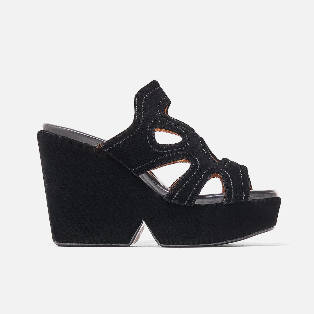 MULES - DALEY mules, fabric black || OUTLET