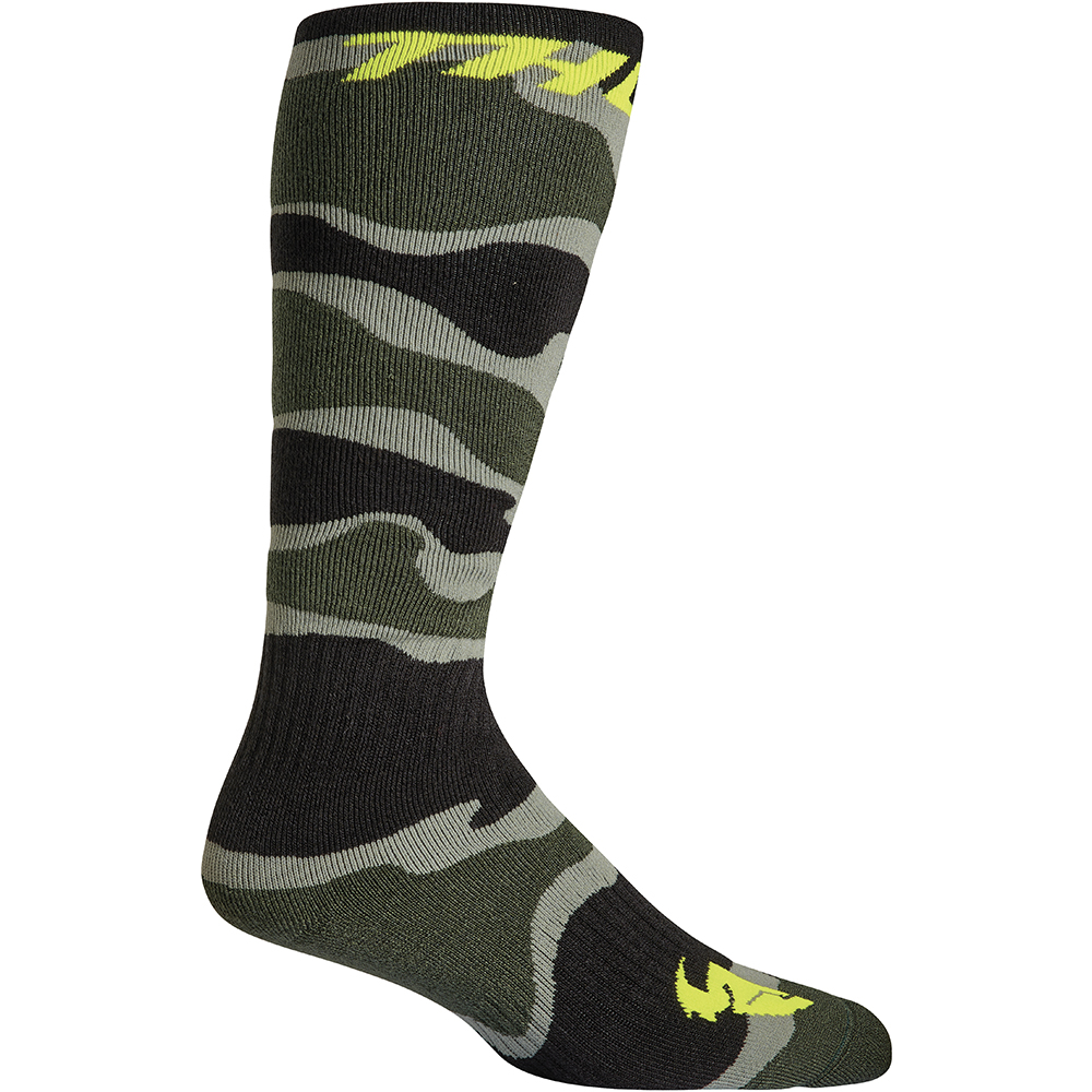 Thor Motocross - Chaussettes MX Camo Camouflage Vert / Vert