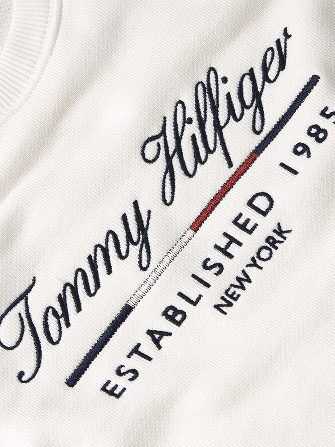 Tommy Hilfiger MDRN REG SCRIPT C-NK SWTSHRT Ancient white