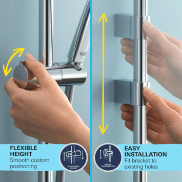Grohe doucheset Quickfix Vitalio Comfort 3 standen chroom