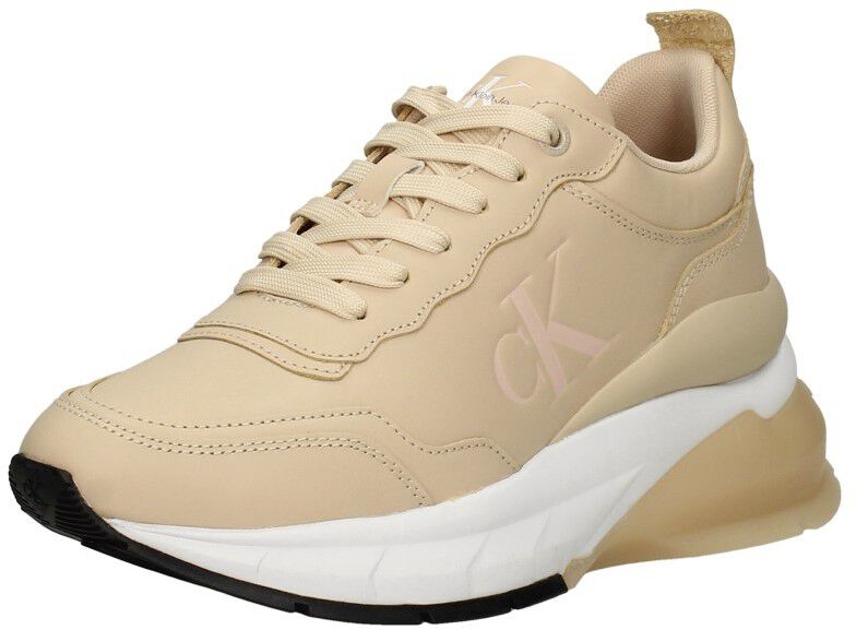 Calvin Klein Wedge Sporty Sneaker beige