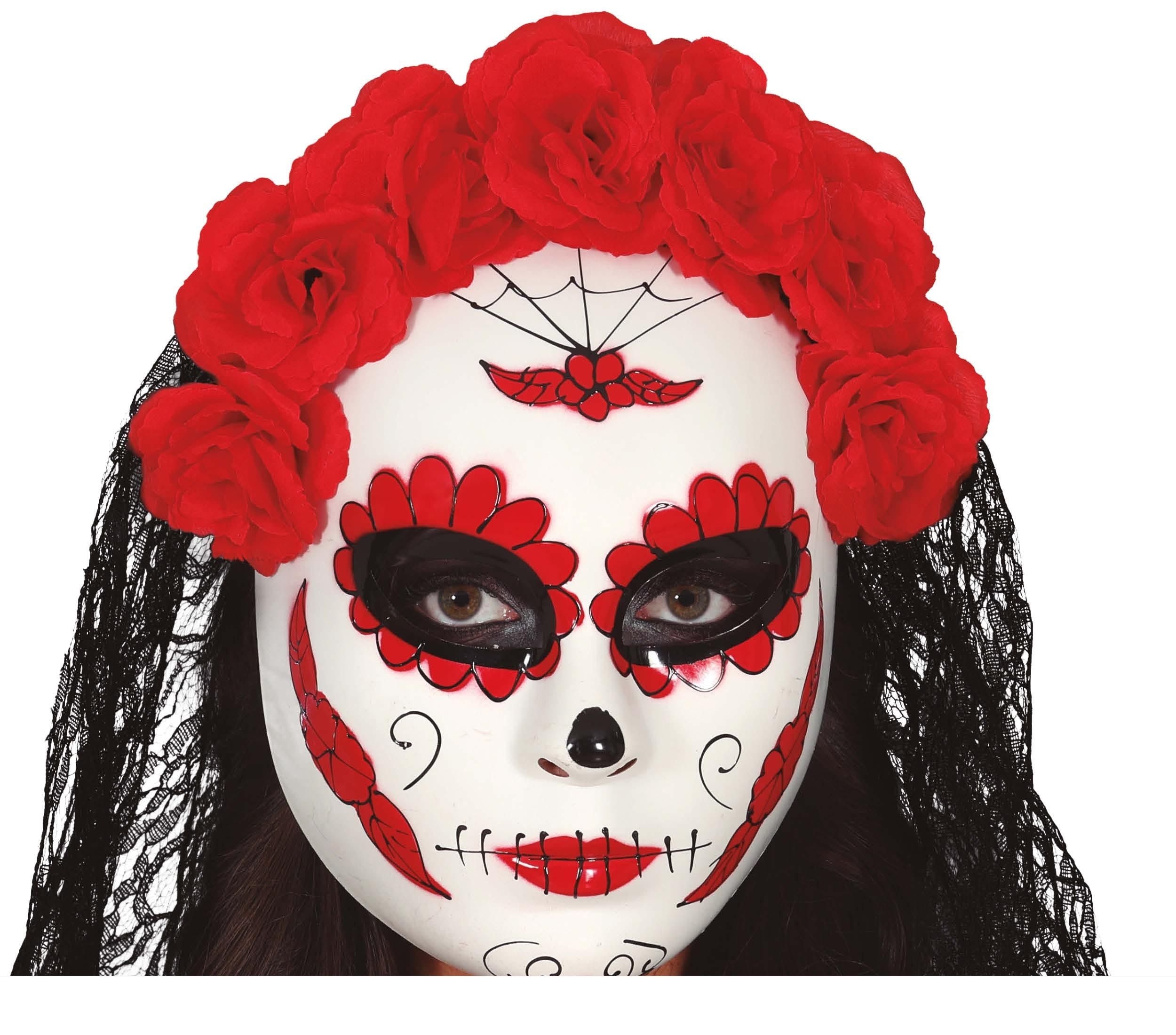 Dia De Los Muertos Masker Sluier