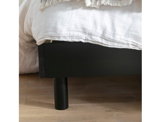 TERRE DE NUIT - Sommier 160 x 200 Sommier kit en bois massif noir