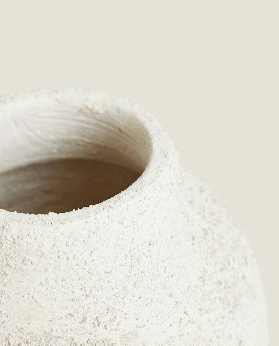 VASO DE CERÂMICA COM EFEITO RÚSTICO