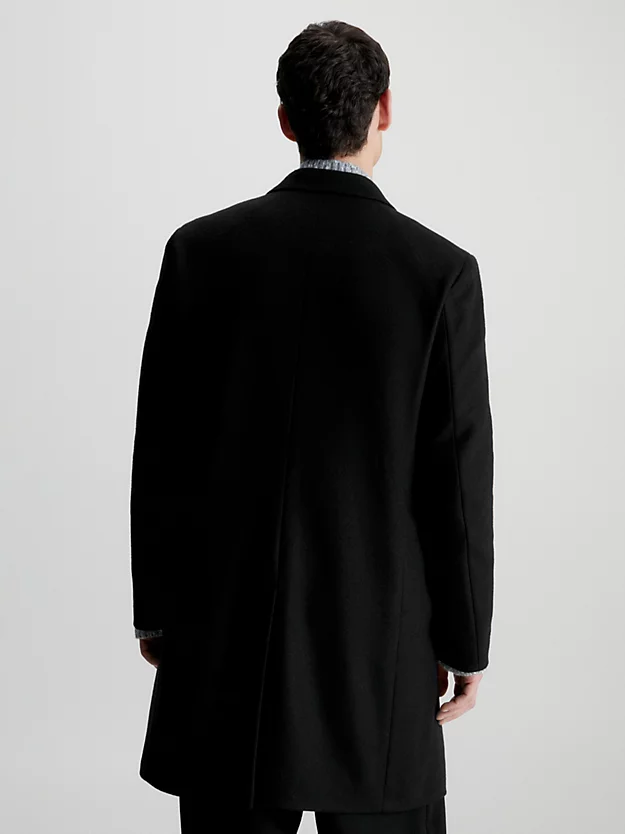 Casaco em mistura de lã e cashmere