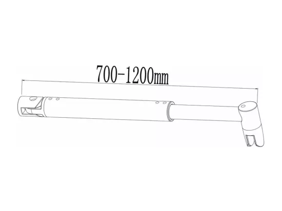 AICA paroi de douche 120x200cm,Paroi douche italienne industrielle,avec une barre de fixation extensible ronde,Conception et intimité
