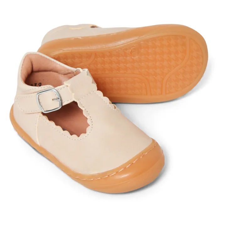 Petit Nord Ballerines Scratchs Scallop Cruiser | Crème