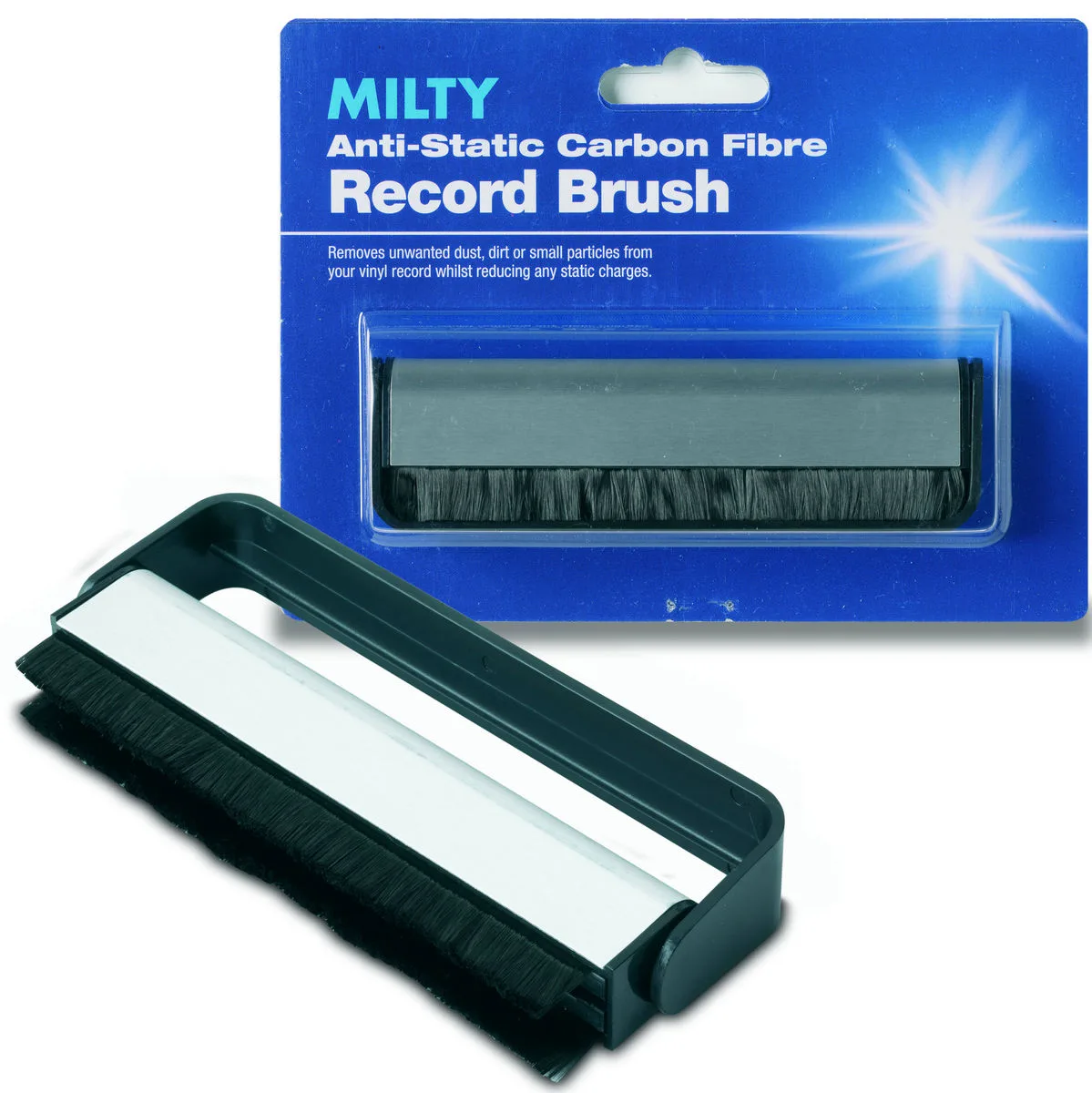 Milty Carbon Fibre Record Brush Produits d'entretien vinyles