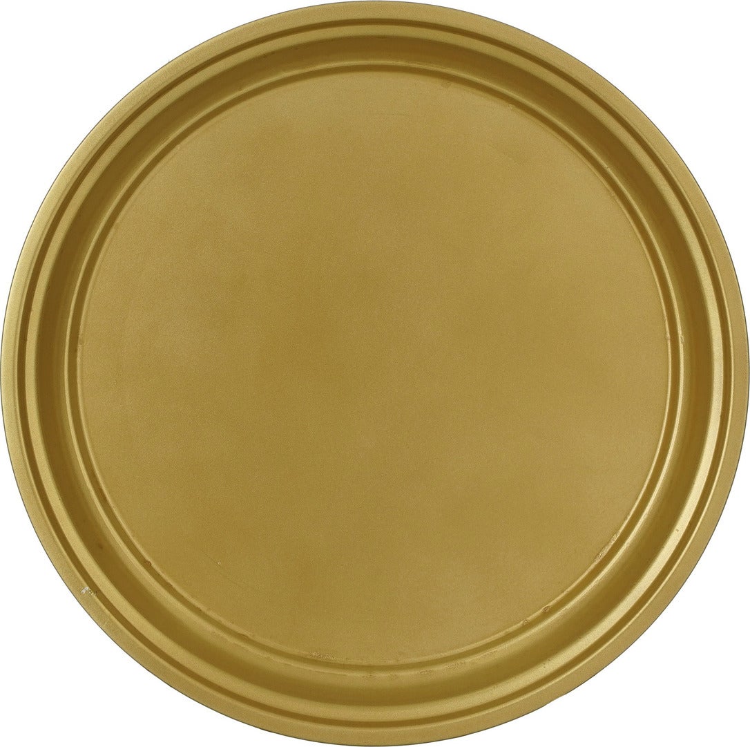 Mica Decorations decoratiebord Milos goud D 40 H 3 cm