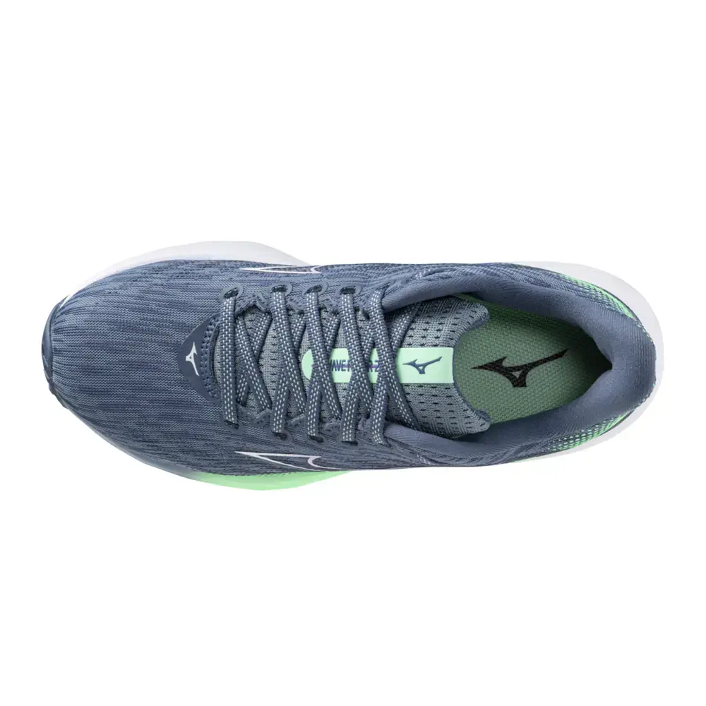 Mizuno Wave Rider 28 WOS Hardloopschoenen Groen/Wit/Mintgroen Dames