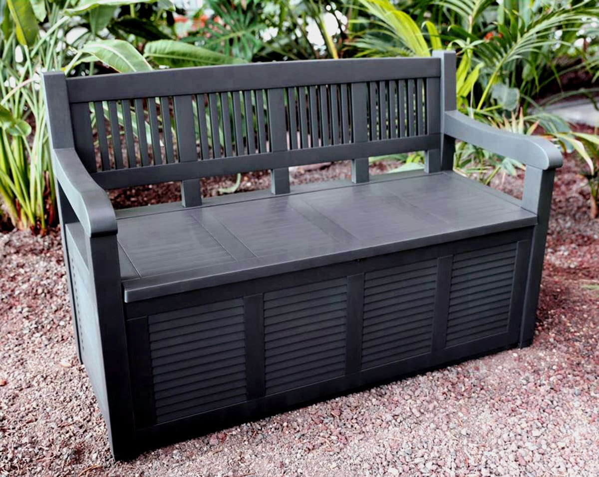 Garten Truhenbank Gartenbank Bank Gartentruhe Kissenbox Auflagenbox Gartenbox