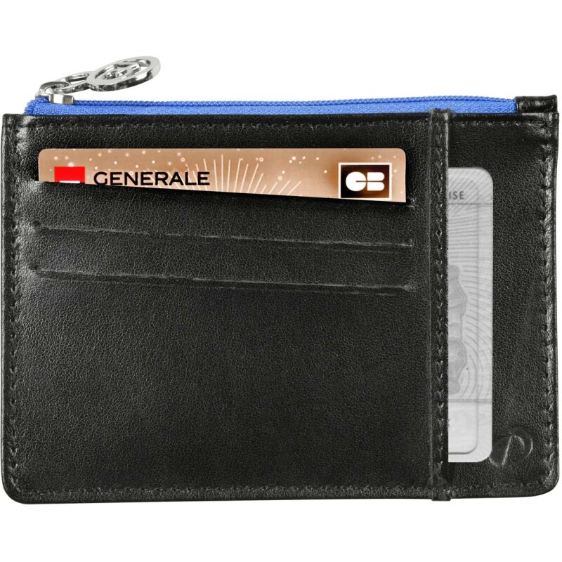 Quo Vadis - Porte-cartes/porte-monnaie - Holi - 13,2x9,5x0,2 cm - Cuir pleine fleur de vachette - par 6