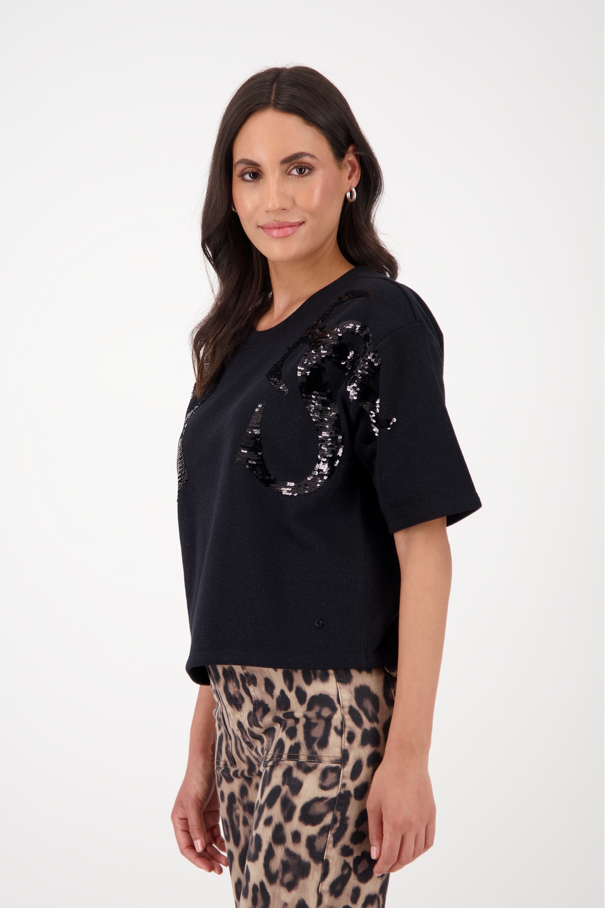 Monari Sweatshirt , mit Pailletten
