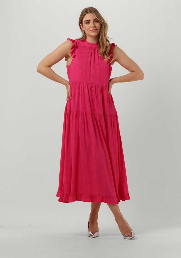 Y.A.S. fuchsia y.a.s. midi jurk yaslola sl long dress s.