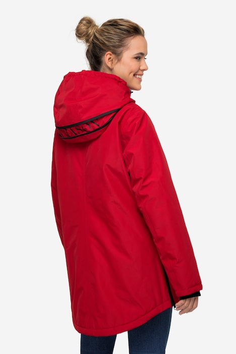 Funktions-Jacke, Kapuzen, Zipper, Seitenschlitze, Langarm