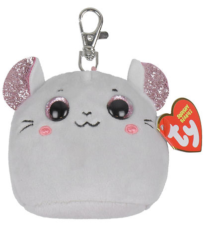 Ty N?glering m. Bamse - Squishy Beanies - 9 cm - Catnip