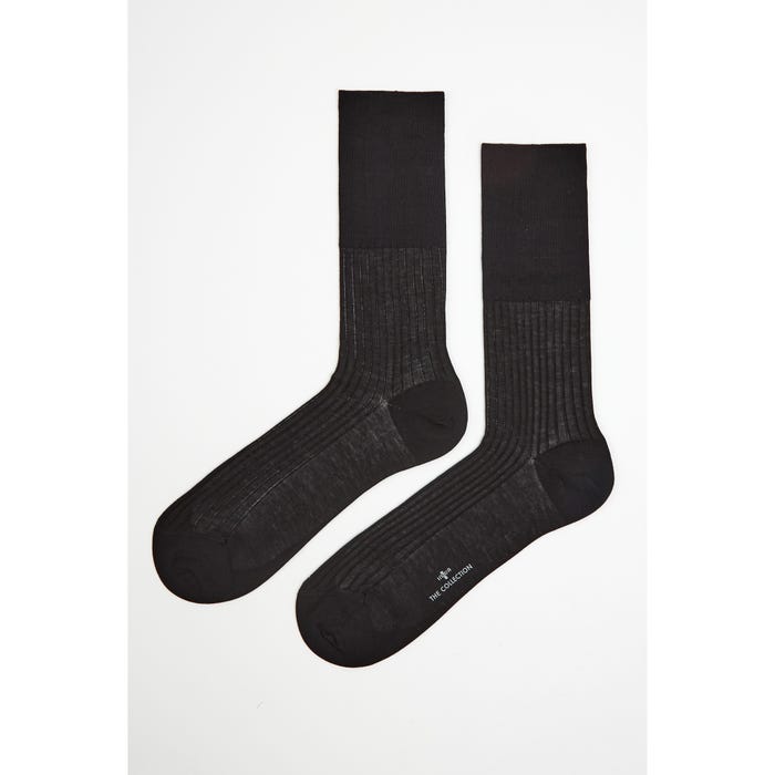 inSua THE COLLECTION-Effen sokken rib mercerised cotton - Insua The Collection
