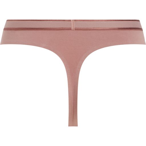 Calvin Klein Thong, Red Grape/Apple Butter Logo, L