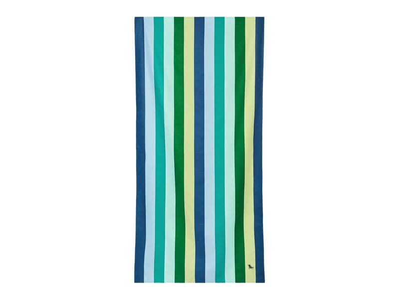 Dock & Bay Strandtuch Cool Lagoon 200 cm x 90 cm, Mehrfarbi Badetuch mit praktischem Stoff-Beutel