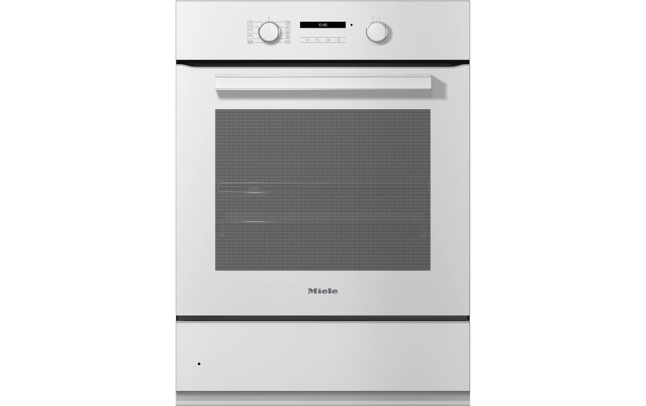 Einbaubackofen H 2861-55 B Weiss A+<br>Backofen im Kombidesign mit Vernetzung und PerfectClean