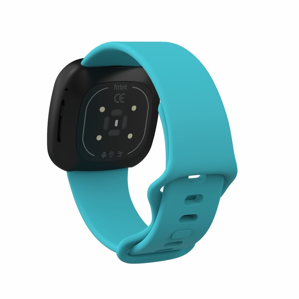 Fitbit Versa 4 / Versa 3 / Sense 2 / Sense Silikon Sport Armband (Gelenkumfang 160-200mm) - Türkis