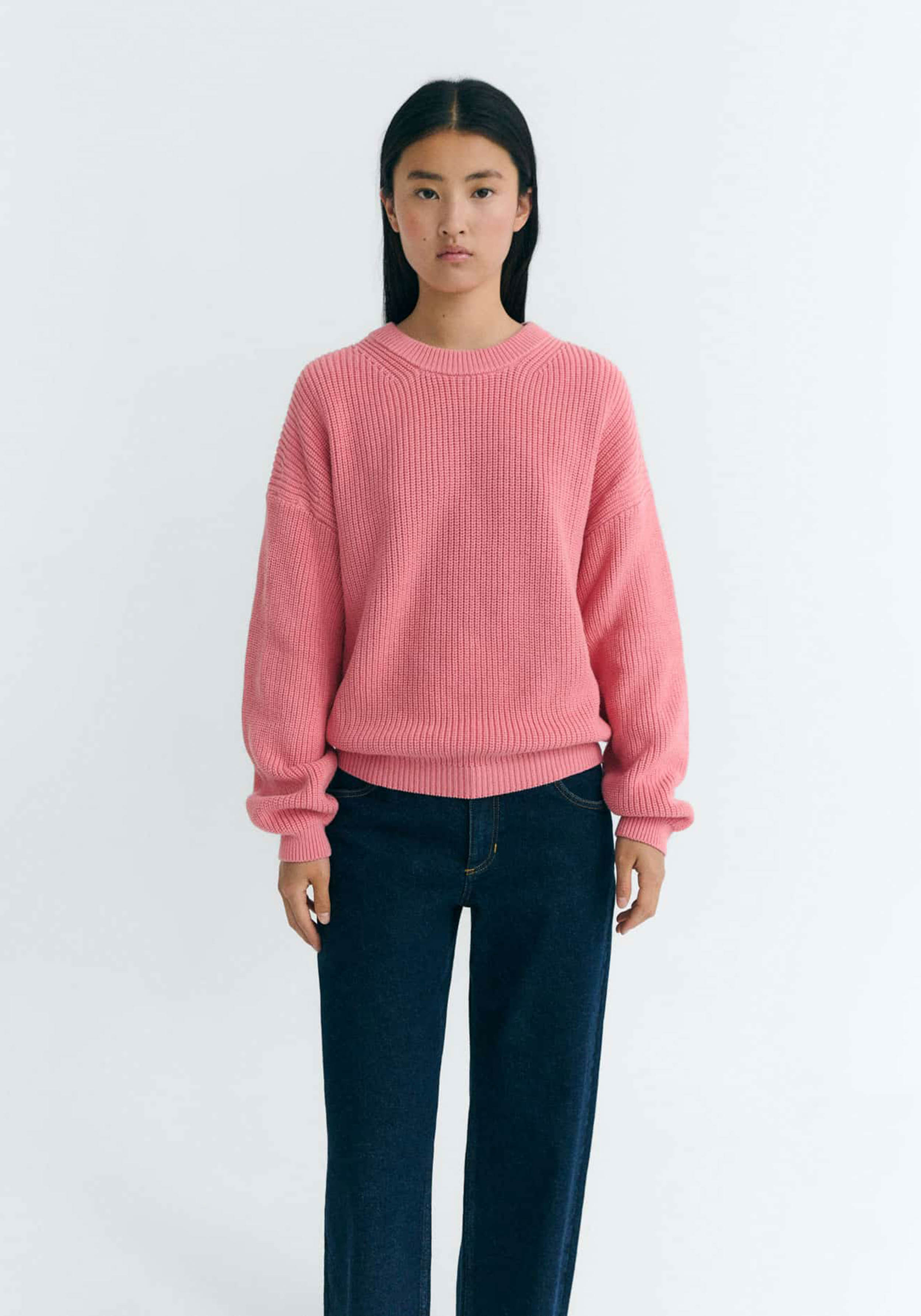 Thinking Mu Strickpullover Carmen Coral Pink
