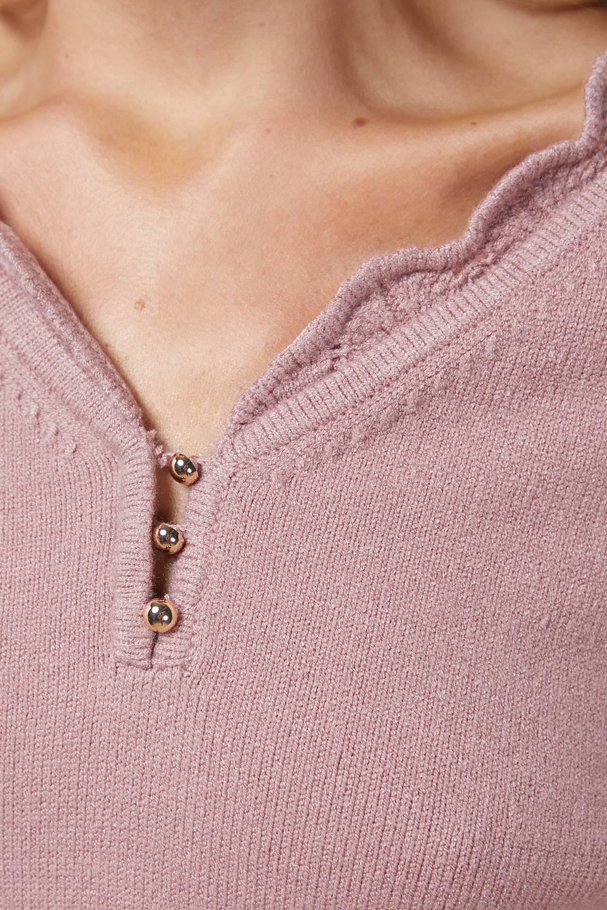 Oasis synthétiquell Doux avec Détails Festonnés au Crochet