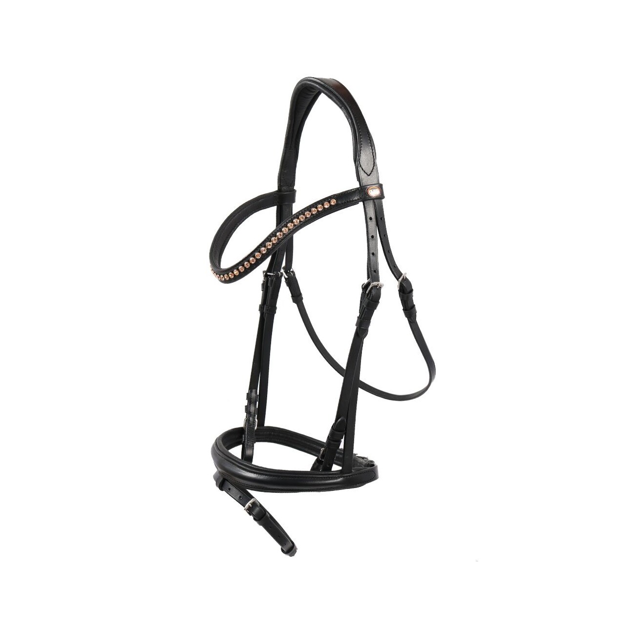Hans Melzer Horse Equipment Hans Melzer Trense Mechtersen schwarz/silber Pony