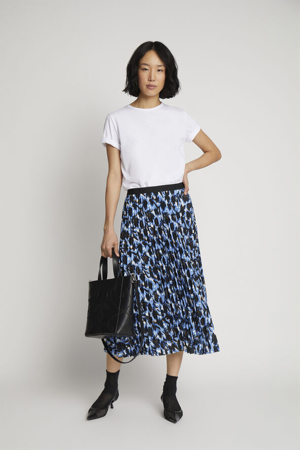 MUNTHE CHARMING Pleated Skirt Blue
