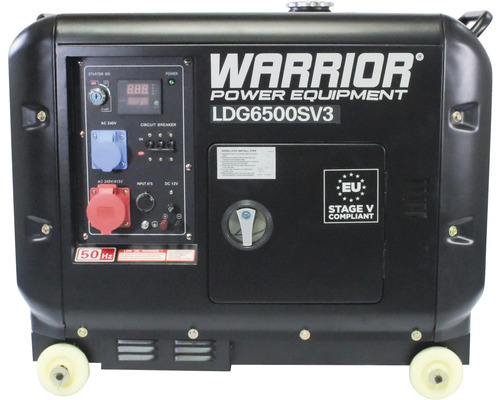 Warrior LDG6500SV3-EU Diesel 3-fase generator 5500W 1x400V 1x230V