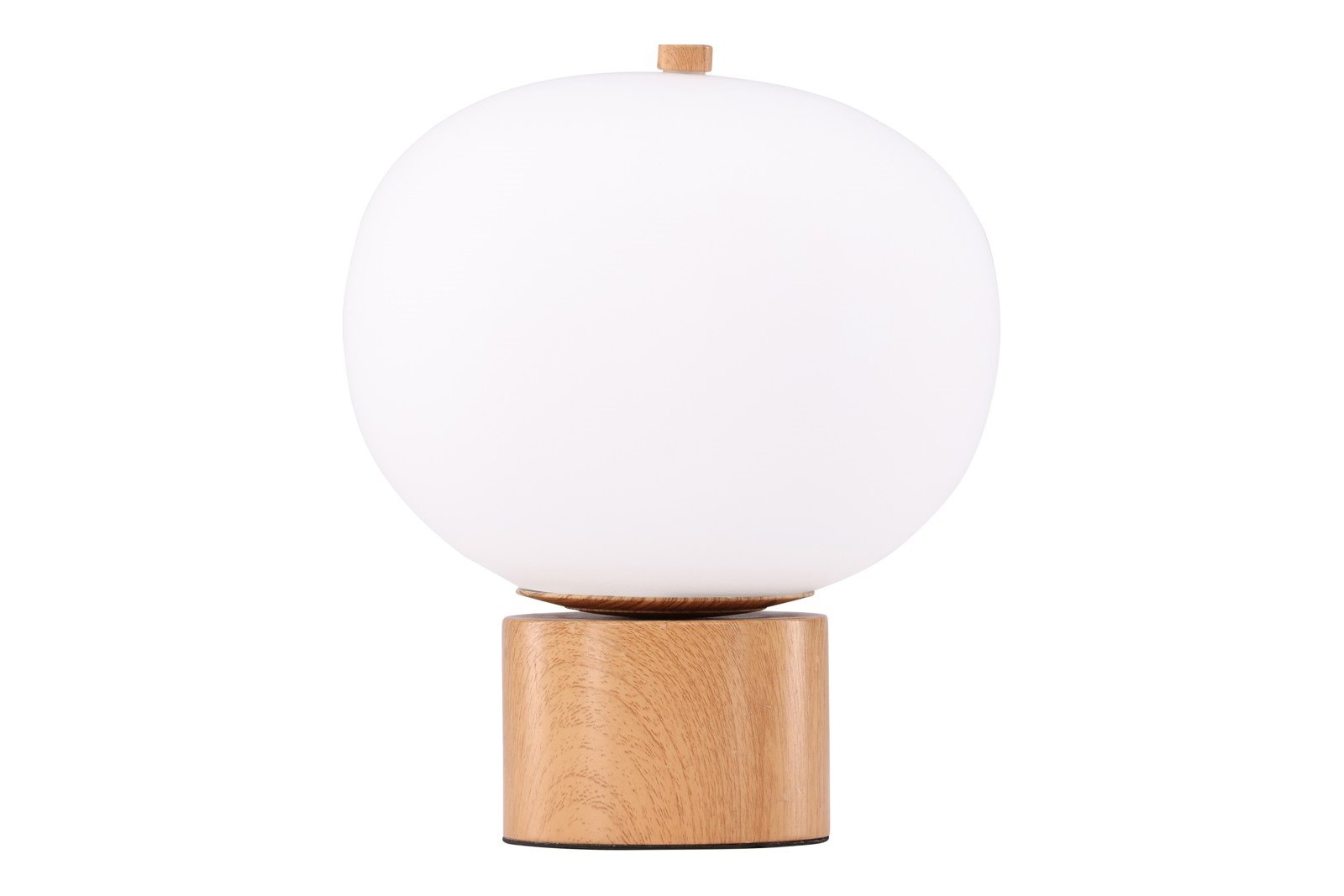 Cholet bordlampe Natur, hvit skjerm i glass