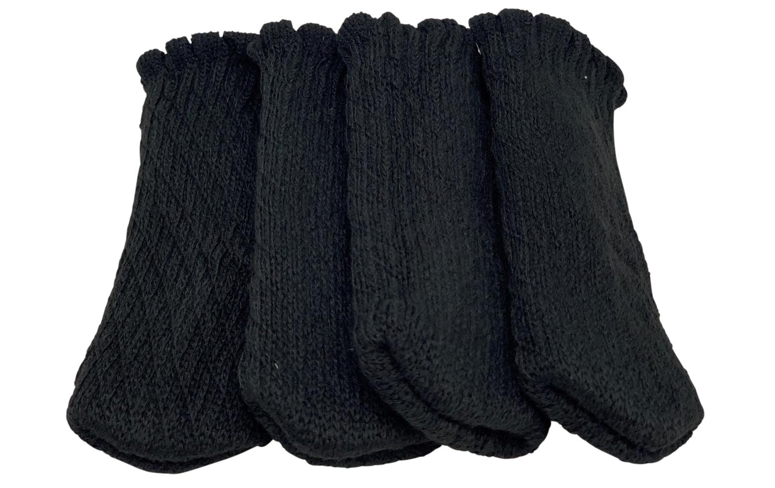 Bodenschoner Uni 4er Set, SchwarzBodenschoner-Socken