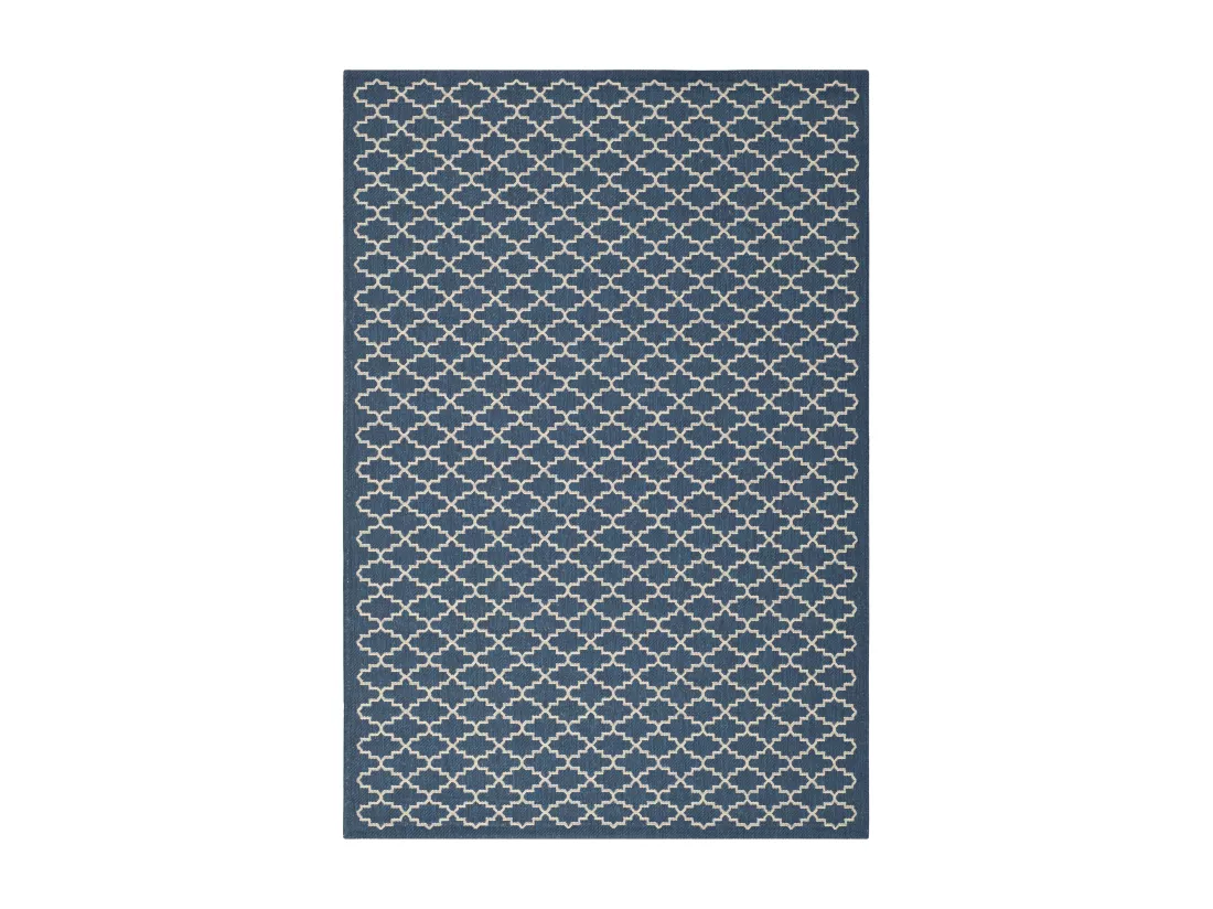 Tapis Navy & Beige 160 X 231 cm - Zinnia
