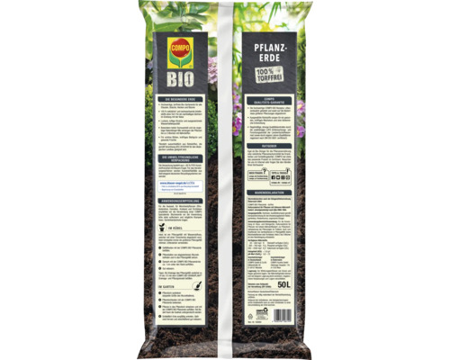 COMPO BIO turfvrije potgrond voor alle vaste planten, struiken, hagen en bomen (42 zakken x 50 liter = 2,1 m³) 1 pallet