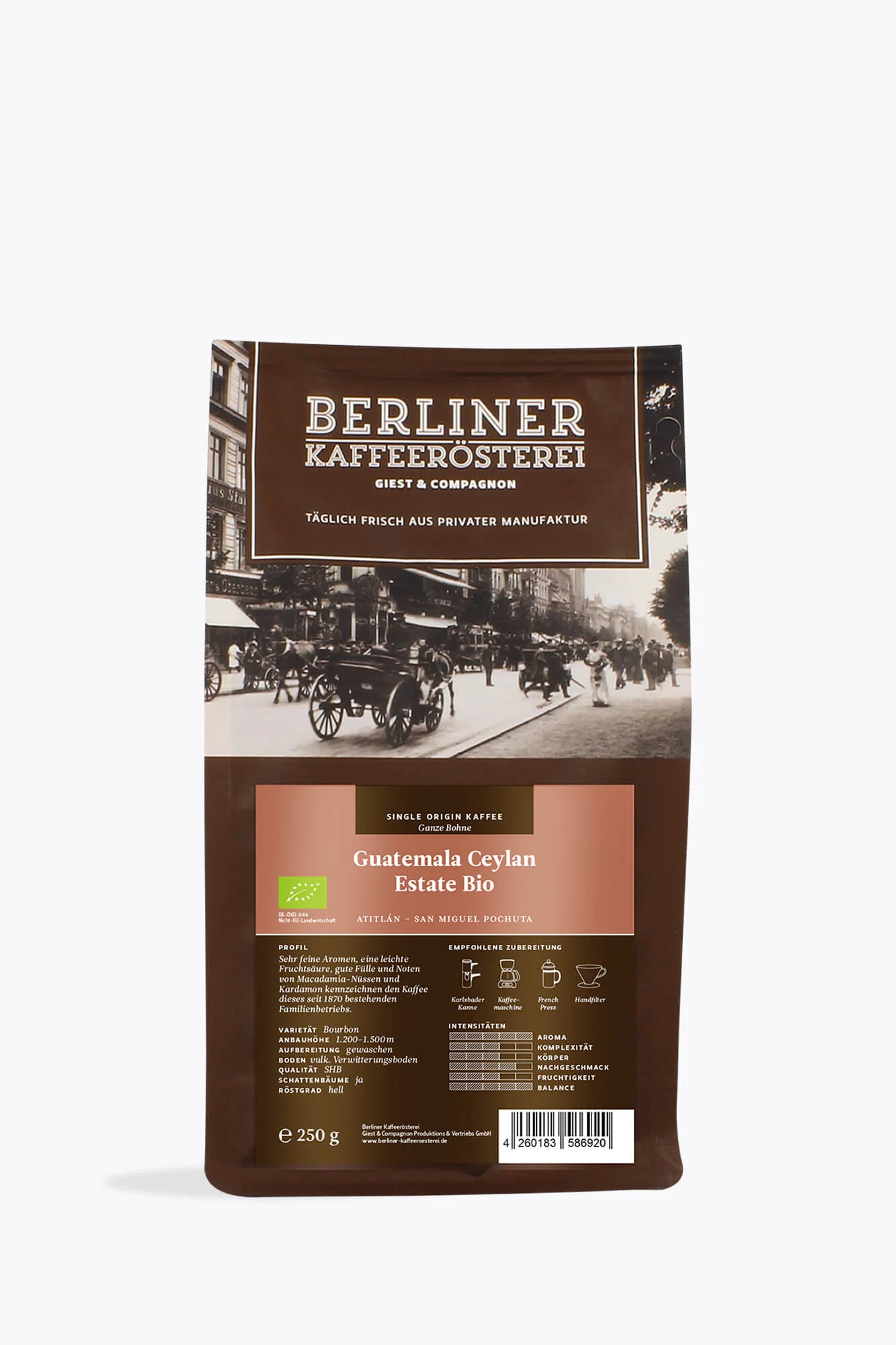 Berliner Kaffeerösterei Guatemala Finca Ceylan Bio