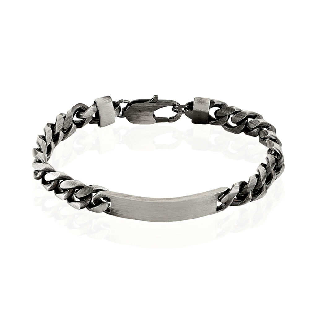 Bracelet Identité Esteban Acier Gris