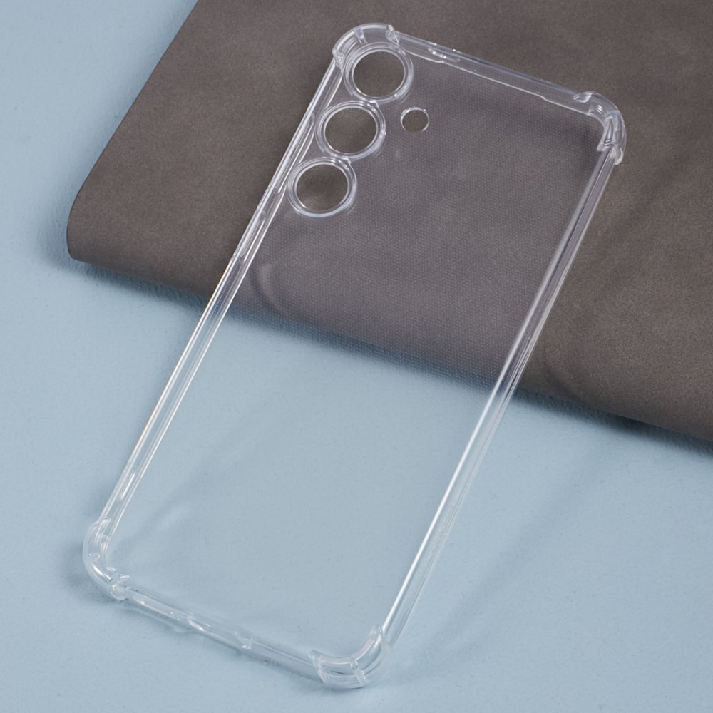 Samsung Galaxy S24  Plus Gummi Hülle Air Cushion Fallschutz   Kameraschutz - Transparent (Matt)