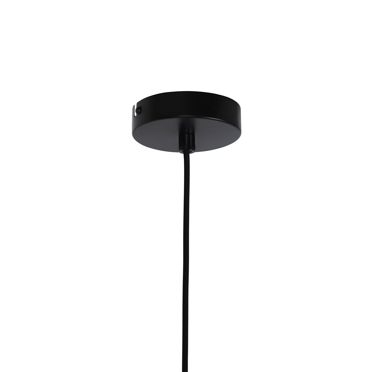 Smart hanglamp zwart met smoke glas incl. Wifi ST64 - Laura