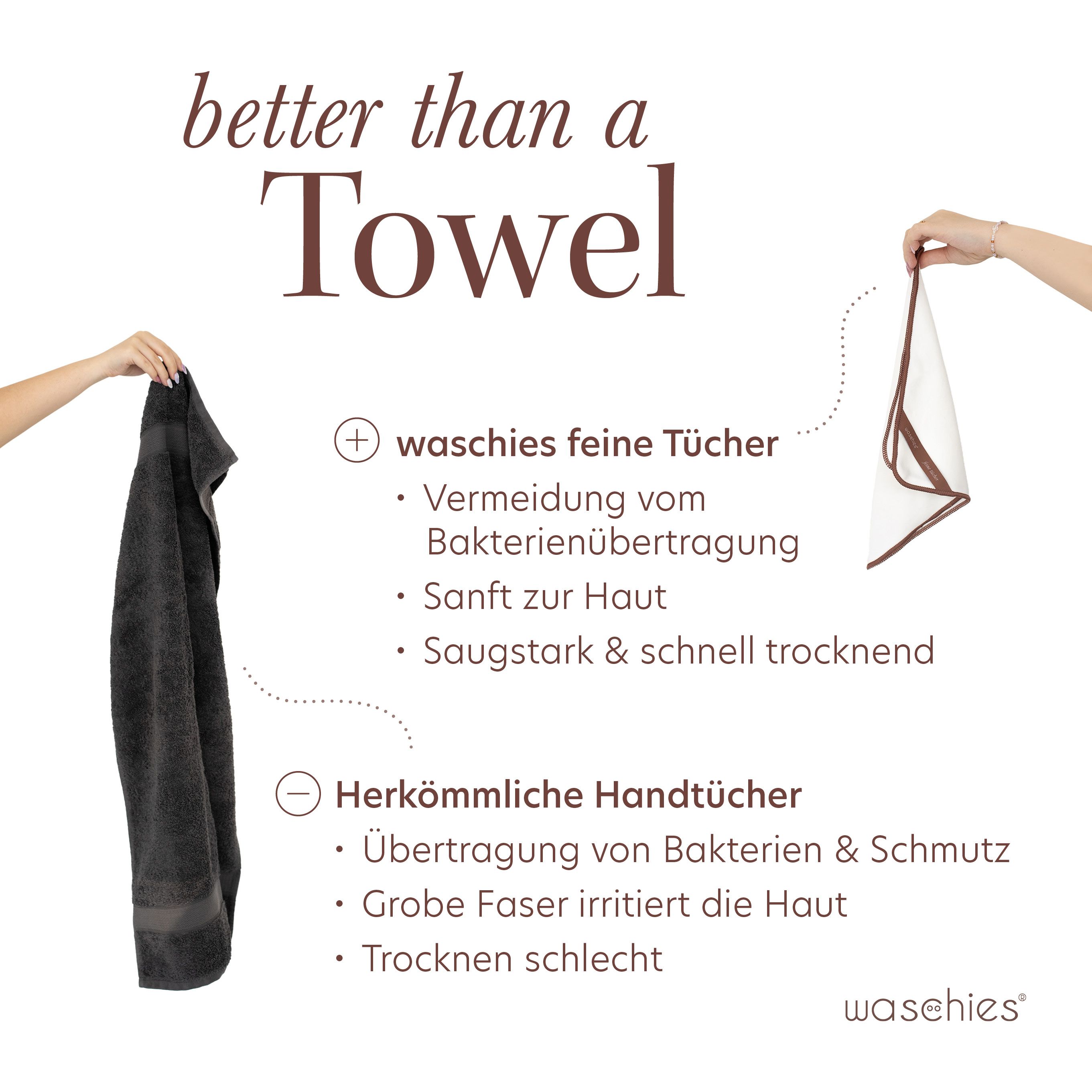 waschies Feine Gesichtstücher 5er Set