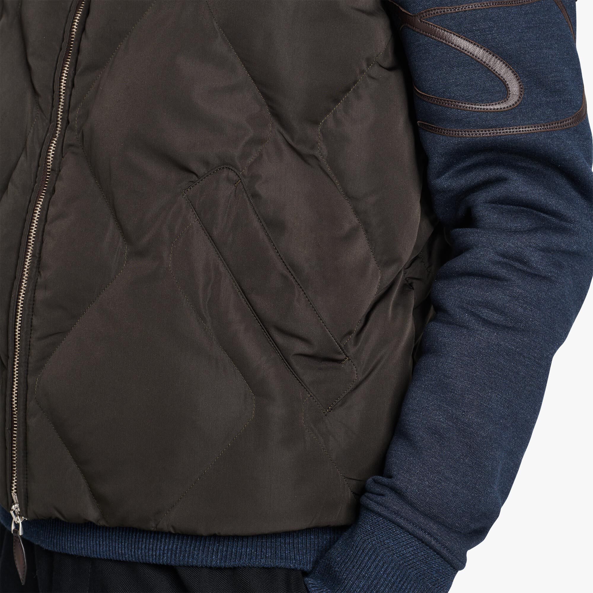 Doudoune Sans Manches En Nylon Matelasse Avec Col En Maille