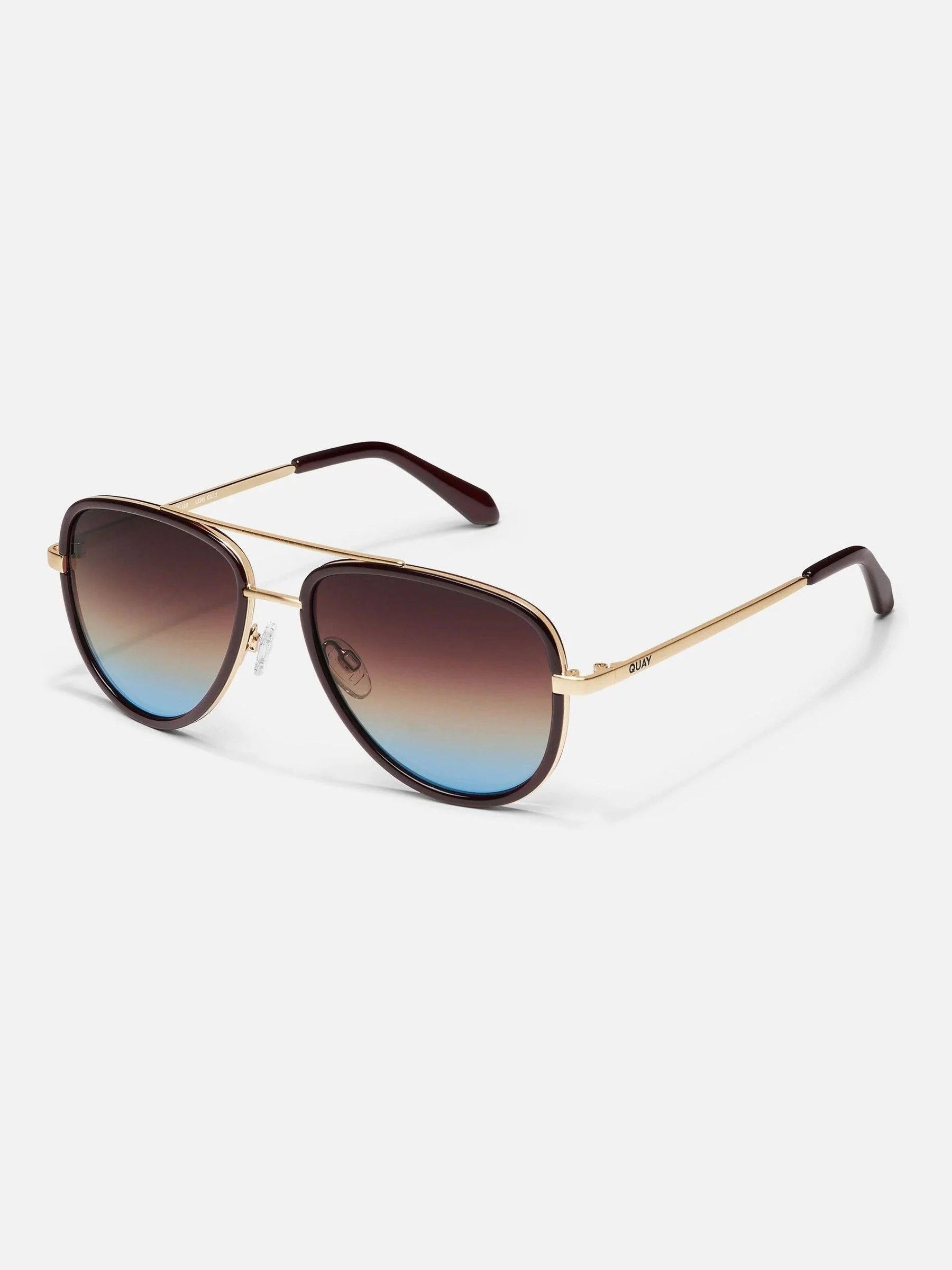 QUAY Medium All In Brown Sunglass